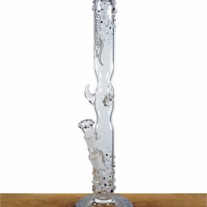 Zenit Glasbong 5 mm Reptil – Schwarz & Weiß