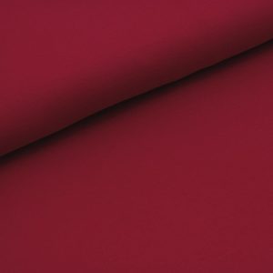 Biojersey uni – Stoffonkel – kirsche